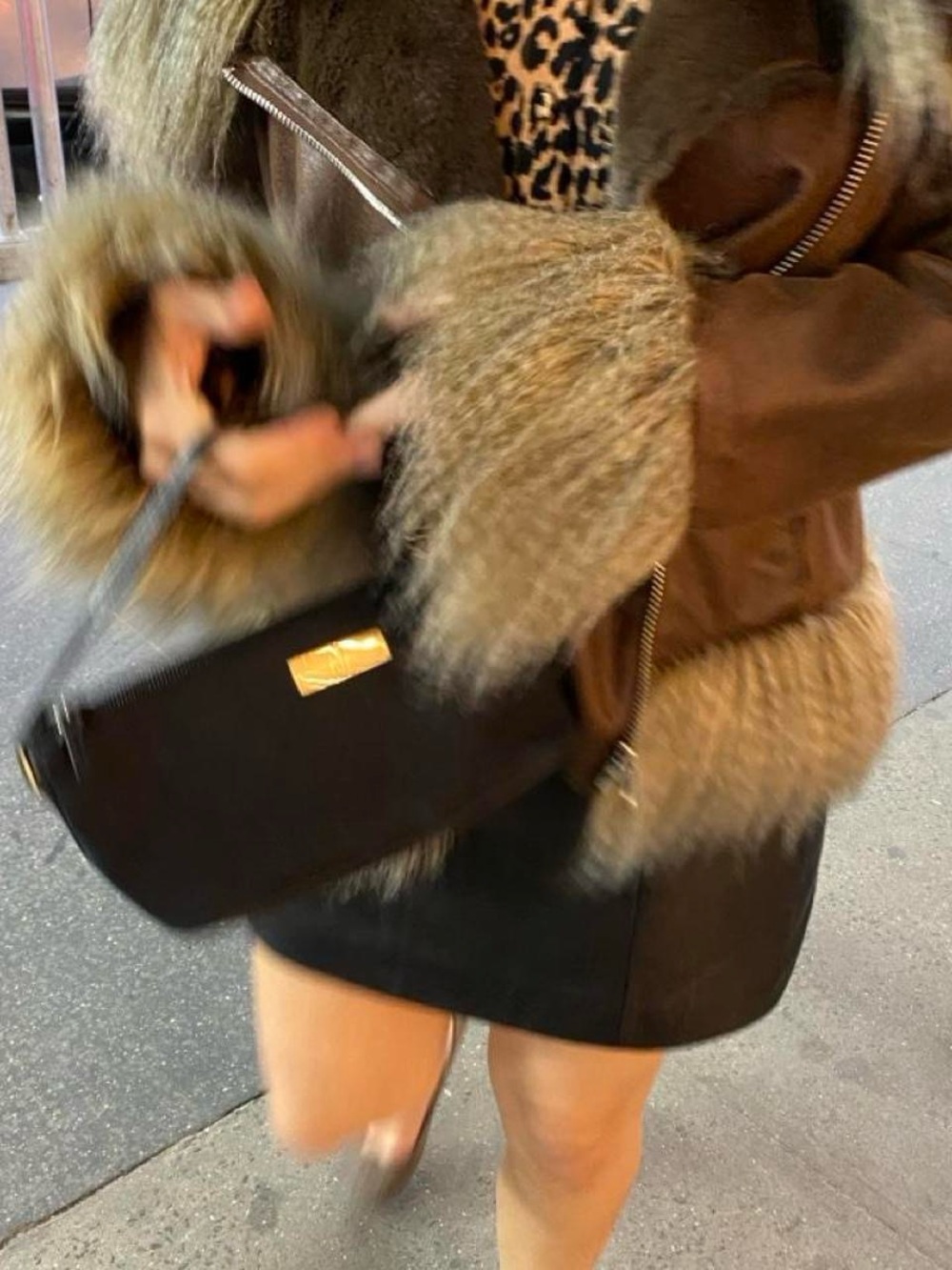 Faux Fur Brown Jacket